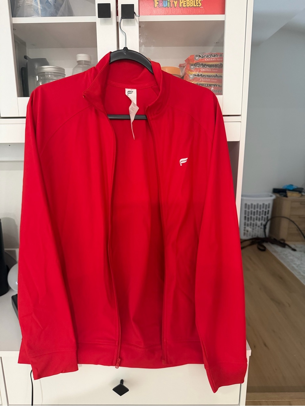 Fabletics Red Active Zip-Up Jacket